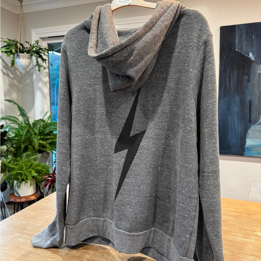 Aviator Nation Gray Bolt Hoodie